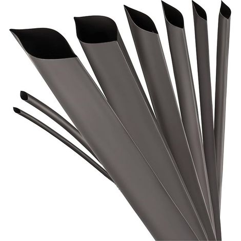 Gaine thermorétractable au mètre noire avec adhésif - Ø 15mm 1 mètre Kit 3:1 - pour l'isolation de câbles Connexions soudées (1/5)