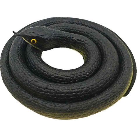 Serpent En Simulation - 80 Cm - Matière TPR Souple Et Non Toxique - Pour Décor De Jardin Et Farces D'Halloween - 1 Pièce (1/5)