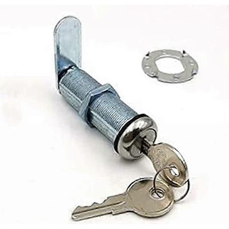 Lot de 2 verrous à came extra-longs pour camping-car avec code de clé 8025, verrou à came résistant aux intempéries de 5 cm (2 pouces) pour tiroirs épais et portes de compartiments de camping-car, rem (1/5)