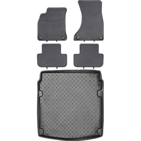 Juego de alfombrillas de goma para coche y maletero para Audi A4 B8 Sedán (2008-2015).