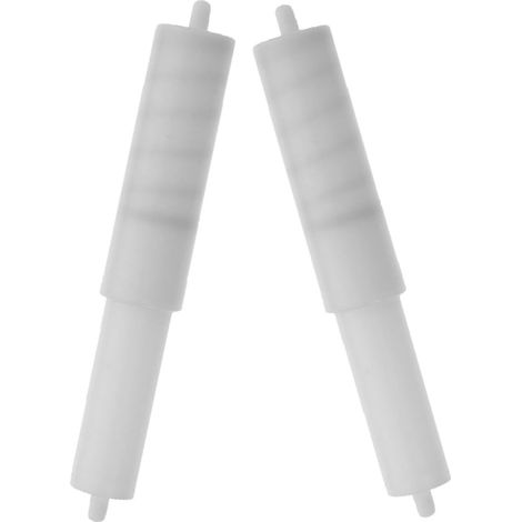 Porte-papier toilette rétractable à tige en T, plastique, lot de 2, pour boîte mouchoirs, (1/5)
