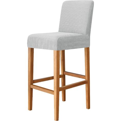 Housse De Tabouret - Velours À Grains De Maïs - Élastique Et Extensible - Pour Tabourets Hauteurs Standard - 2 Pièces (1/5)