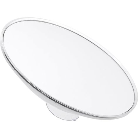 Miroir de salle bain avec ventouse puissante , grossissement x7 , maquillage en plastique blanc au d