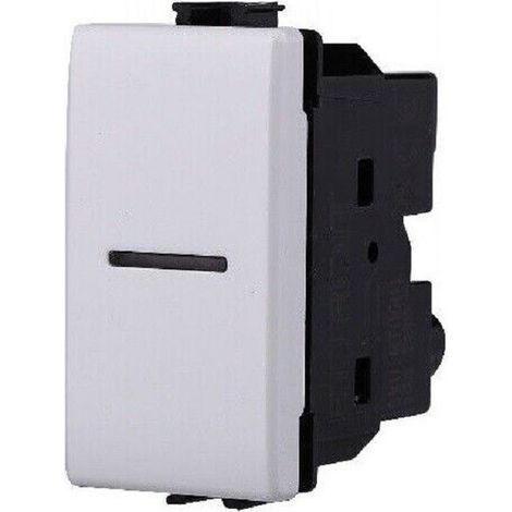 TrAdE Shop Traesio - Serie Bticino Frutti Matix Compatibile Presa Schuko Lan Pulsante Deviatore Usb -     Pulsante 1p assiale