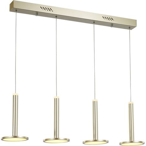 Italux Oliver lampada a sospensione LED oro 88 cm 4 luci