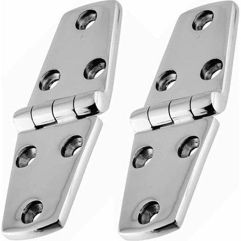 2 PCS Charnière pour navire Acier inoxydable 316 102 38 mm Charniere Porte Placard Utilisé pour les bateaux, yachts, charnières de porte les charnières d'armoire les charnières de raccordement (1/5)