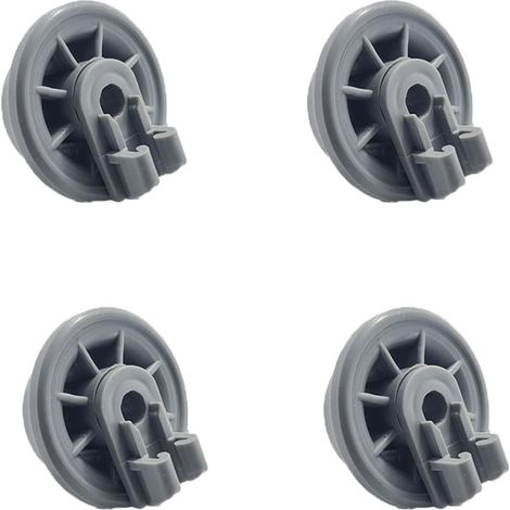 Spülmaschinenräder – 4er-Set – Grauer Kunststoff – Durchmesser 3,6 cm – Für den unteren Korb (1/5)