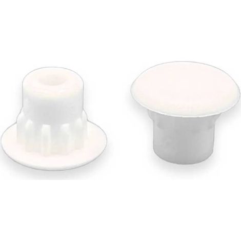 Ajile - Bouchon Capuchon Obturateur Plastique Rond BLANC pour Trou Alésage Diamètre 5 mm