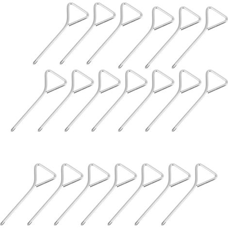 20 Pièces Tournevis Manuel Tournevis Ménager Triangle 3mm en Acier Argenté, Outil de Réparation pour Vis Cruciformes, Usage Domestique (1/5)