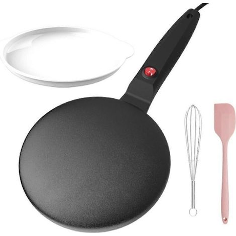Crêpière électrique antiadhésive 600 W, crêpière ronde portable, compatible avec les crêpes de bonne qualité WHBYV (1/4)