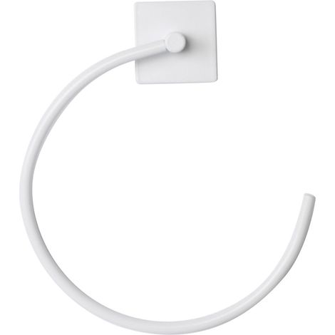 Anneaux Porte Serviette Adhésif "Fixeo" 20cm Blanc