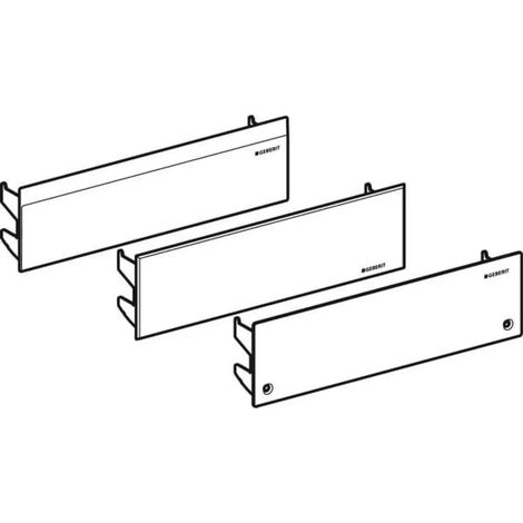 Geberit Copertura per elemento doccia: acciaio inox spazzolato, 242991FW1