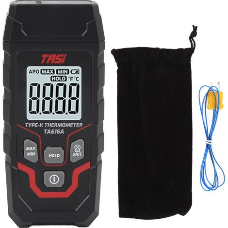 Thermomètre à thermocouple numérique monocanal pour thermocouples de type K (1/5)