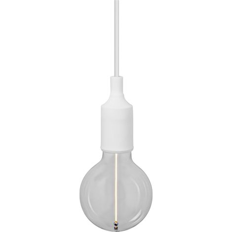 OSRAM Suspension Vintage 1906® BELL E27, blanche, max. 15 W LED, culot E27, baldaquin en forme d'entonnoir, suspension d'intérieur, combinaison avec lampes 1906 Vintage, combinaison avec lampes intell (1/5)