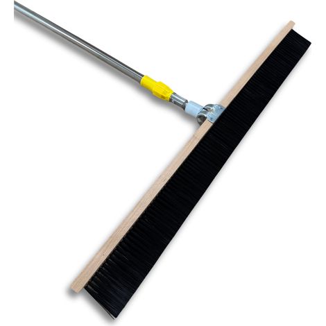 Harmony Beton – Balai de marquage en kit 90 cm – Fibres haute résistance – Manche ergonomique 200 cm – Pour béton frais antidérapant