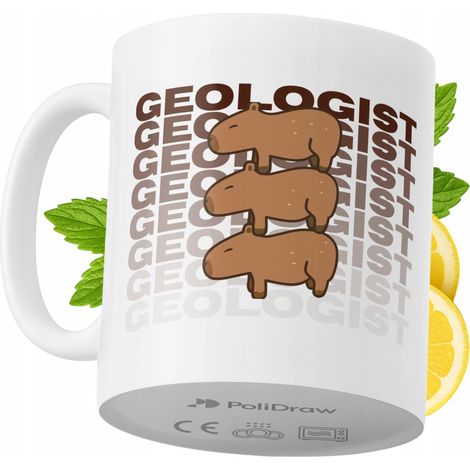 Lustige Kaffeetasse für Geologen mit witzigem Textdesign – ideal für Geburtstage, Namenstage, Feiertage und besondere Anlässe. Hochwertige Tasse für Zuhause, Büro und Arbeit. Farbe: Weiß, 330 ml. (1/5)