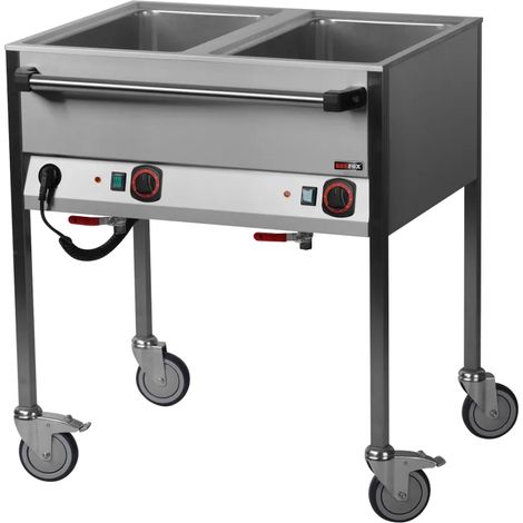 Bain marie électrique GN 2-1/1 commande sur le côté long REDFOX - VLPD 2120 - REDFOX