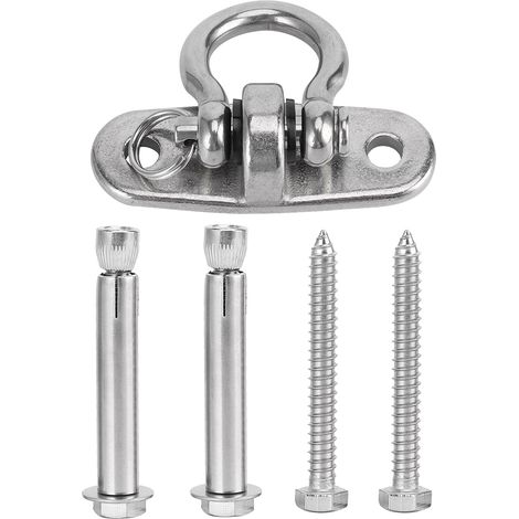 Crochet pivotant 360° en acier inoxydable 304 pour fixation de chaise suspendue et hamac, type II (1/5)