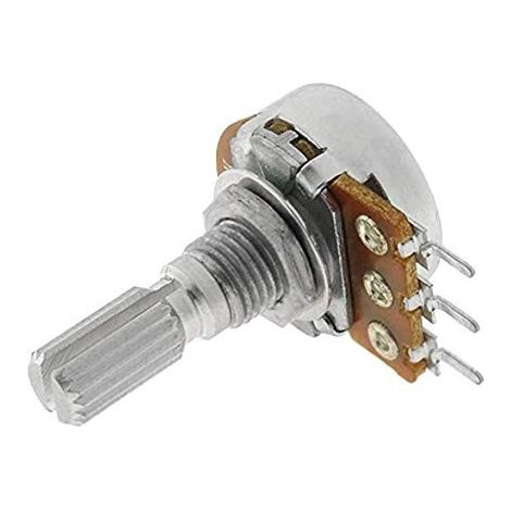 50K POTENCIOMETRO Logaritmico Eje 6mm Corto Metal