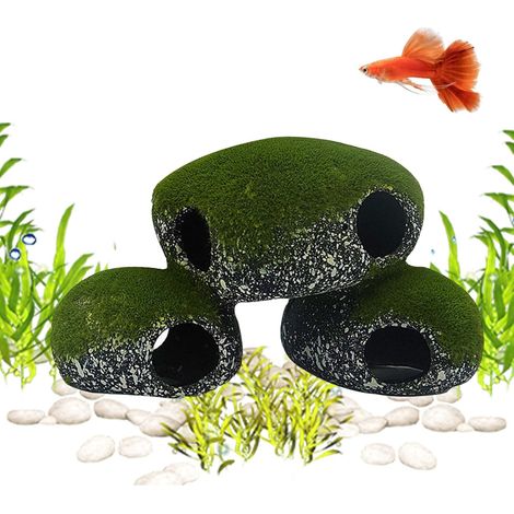 Pour Aquarium Rocher Abri Raliste Avec Design De Mousse (1/5)