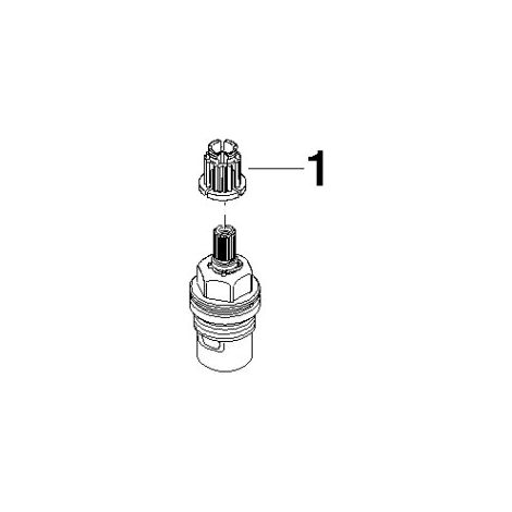 Dornbracht 9090031460090 Enveloppe sup., fermeture à gauche Pièces détachées (1/3)