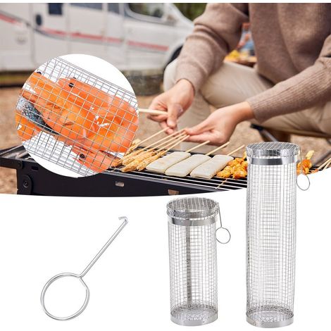 Lot de 4 paniers à griller pour barbecue, grille de 30 cm (1/5)