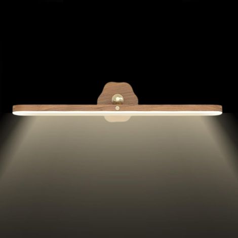 Éclairage de Salle de Bain Suspendu au Miroir - Éclairage LED Magnétique Réglable à 360° pour Meubles Éclairage Domestique Rechargeable USB Pour Chambre Placard Atelier (1/5)