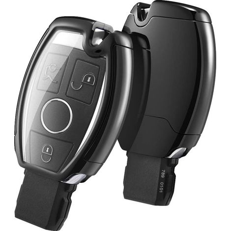 Coque Pour Télécommande De Voiture - En TPU Souple Et Cuir Véritable - Protection 360° - Compatible Avec Jeep Grand Cherokee Renegade Dodge Chrysler Fiat - 1 Pièce (1/5)