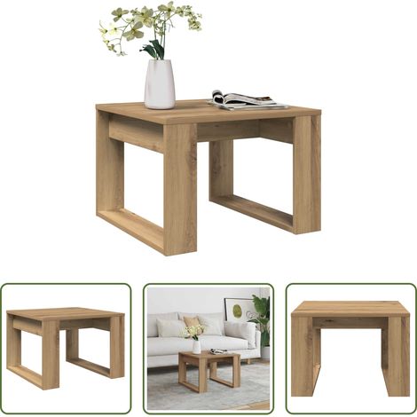 Nachttisch - Beistelltisch Artisan-Eiche 50x50x35 cm Holzwerkstoff (1/5)