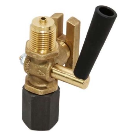 Afriso Manometer-Absperrhahn Spannmuffe x Zapfen, Prüfflansch 60 x 25 x 10 1/2" 63028