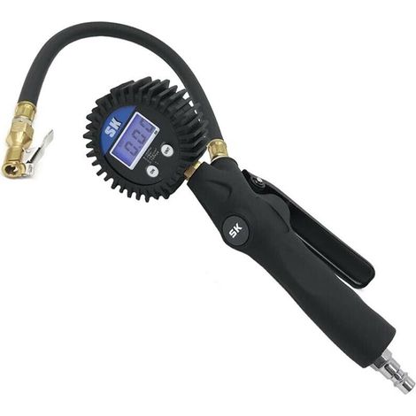 Manometro Misura Pressione Gomme Digitale Pistola Gonfiaggio Pneumatici Auto (1/4)