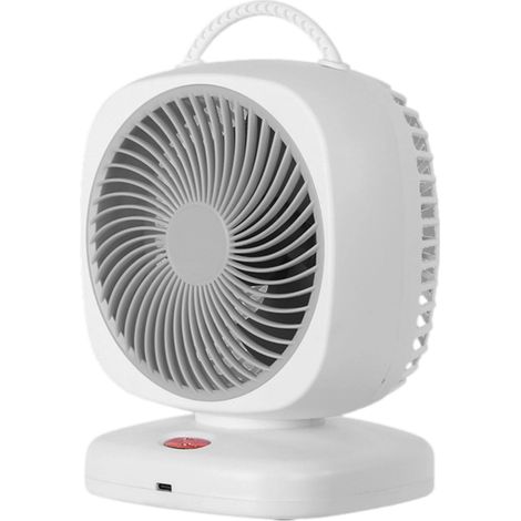 1 Ventilateur de table, 5 vitesses, oscillant, portable, USB, pour bureau, chambre, voyage (1/5)