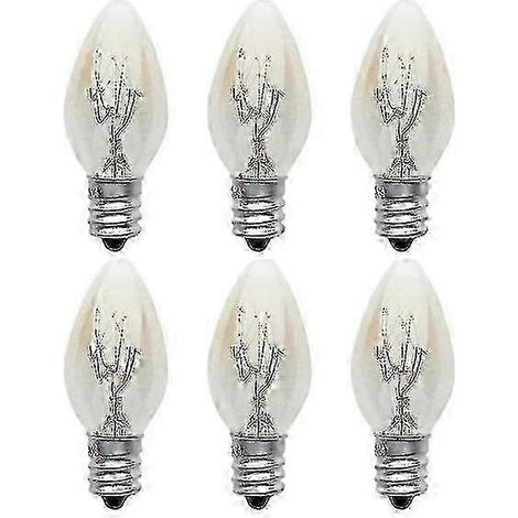 Lot de 10 ampoules E12 220-240 V 10 W C7 à filament blanc chaud (tungstène) (1/5)