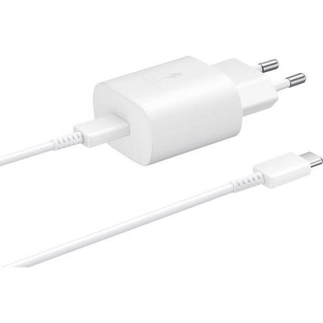 Samsung – Chargeur rapide USB-C 25 W – EPTA800XWEGWW – Power Delivery 3.0 pour appareils compatibles – Charge ultra-rapide (1/10)