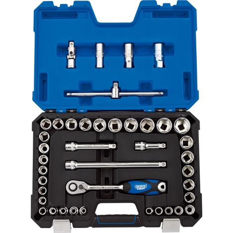 Draper 1/2" Sq. Dr. Combined MM/AF Socket Set (41 Piece) (16453) (1/5)