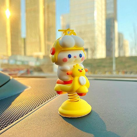 ensemble De 4 Mignon Lapin Balanoire Printemps Lapin Voiture Accessoires Dcoration Jouets Tableau De Bord Dcoration Dcoration Intrieure Table Dcor (1/5)