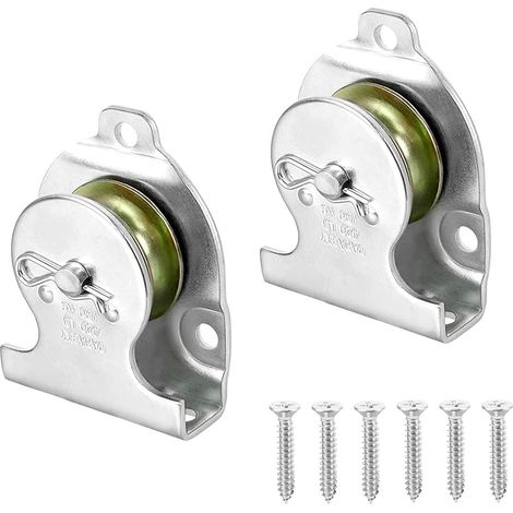 2 Pièces Poulie Simple Poulie de Levage Poulie pour Câble Poulie Rotative en Métal Poulie avec Roulement à Billes pour Cordes à Usage Intérieur Et Extérieur (Charge 190kg) (1/5)