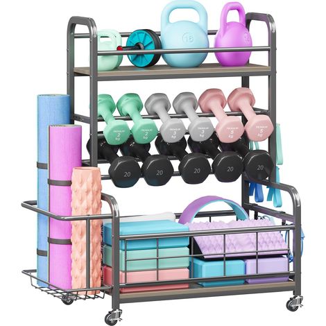 Support d'haltères de 204,1 kg, support de poids pour haltères, support de poids pour salle de sport à domicile, rangement de salle de sport à domicile pour entraînement de force, support avec (1/5)