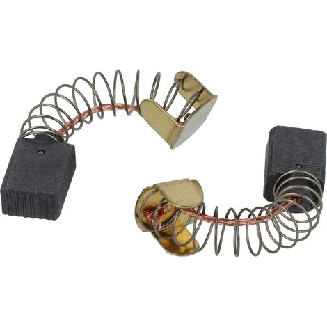 vhbw 2x balais charbon 5 x 8 x 11 mm compatible avec Festool PDP 16 E EVP 13 C-2H3, 18-2E-1, 13 E perceuse + ressort