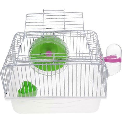 Tragbare Futterstation für Hamsterkäfige, Rennmäuse, Zuhause, Rot-Green (1/5)