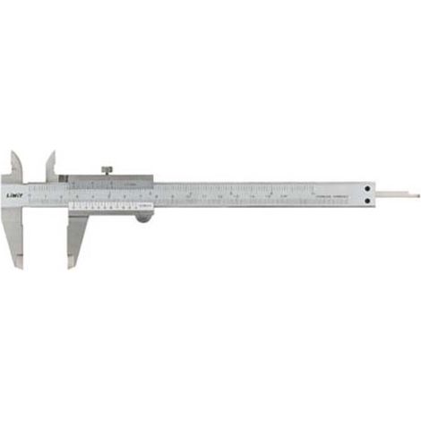 Pie de Rey analógico para ingeniería                 Longitud de medida-Longitud de las bocas 150 mm 38 mm (1/2)