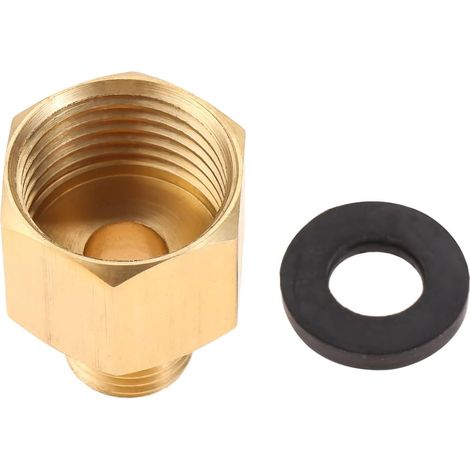 1 Raccord de gaz, filetage femelle droite 1/2" vers filetage mâle GAUCHE 1/4"