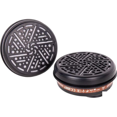 Set de 2 filtros tipo A1 adaptables a máscara facial (1/5)