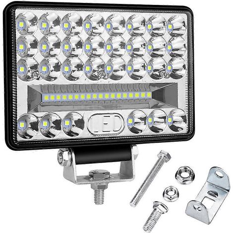 Projecteur de travail étanche 5 pouces pour voiture, camion, chariot élévateur, 144 W, 48 LED ( )