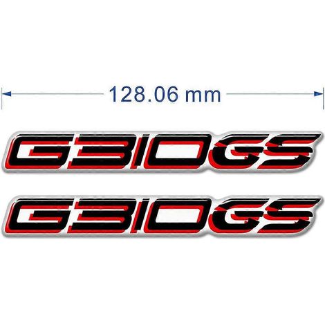 Protection de réservoir, emblème, logo, autocollants de carénage et de garde-boue pour BMW G310GS, F650GS, F750GS, F850GS, F 650, 750, 850 GS (aluminium rouge) - G310GS (1/5)
