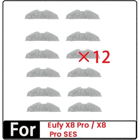 Lot de 12 chiffons de rechange pour aspirateur robot X8 Pro. (1/5)