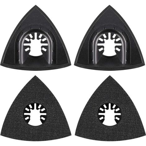 4Pcs Delta Patin de Ponage 80mm Multi-outil Accessoires pour Patin de Fixation, Lame à Multi Outil, Accessoires Outil Oscillant pour Worx Mikita Dewalt Power Tool, Worx Tool, Bosch Multi Outil (1/5)