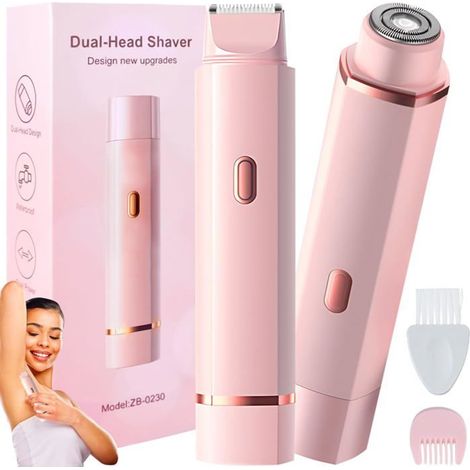 Rasoir intime - Bikini Trimmer - 2 en 1 double tête - IPX7 étanche Wet & Dry - Sans fil (1/5)