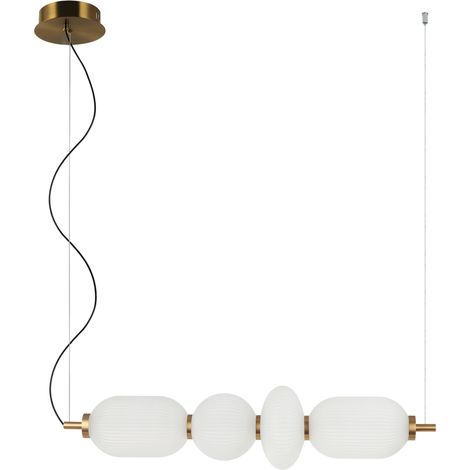 NICO LED-Hängeleuchte Schwarz ITALUX PND-8545-4H-AB-WH (1/3)