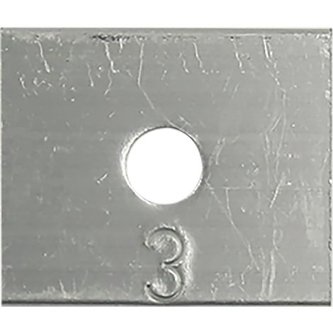 WSS Futterstück 24x20x3mm passend zu Schließblech oder Stulp, links/rechts verwendbar, Aluminium blank (1/3)